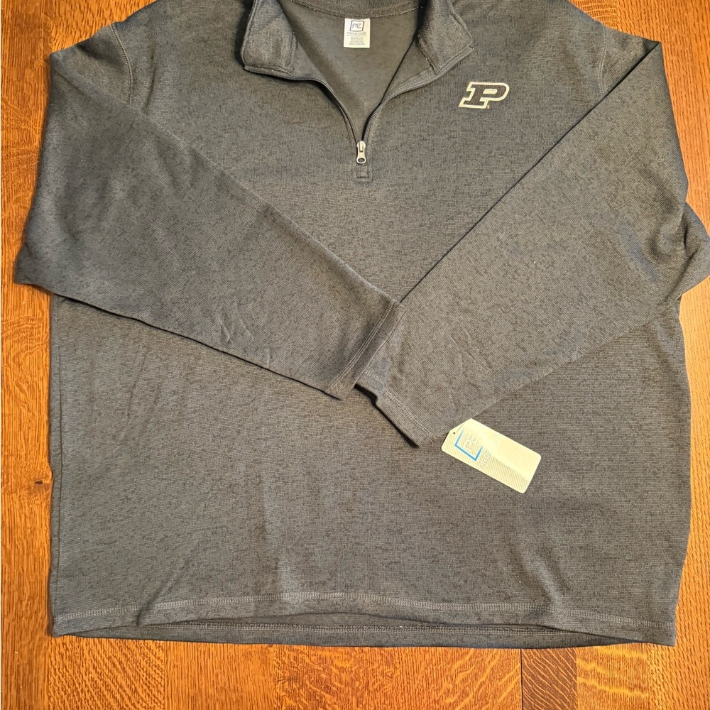 Knights Apparel Gray Zip Up Sweater Casual Comfort PURDUE 3XL NWT